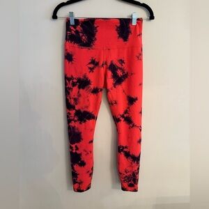 lululemon athletica Leggings - Red and Black Tie-Dye